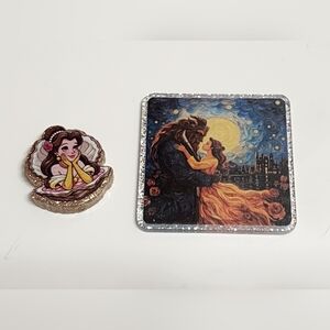 Flatback Princess Focal Beads Acrylic Badge Keychain Crafts‎ Bag Clip Hair Clip